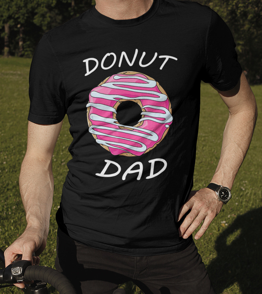 DONUT DAD Pink Frosting Swirl T-Shirt