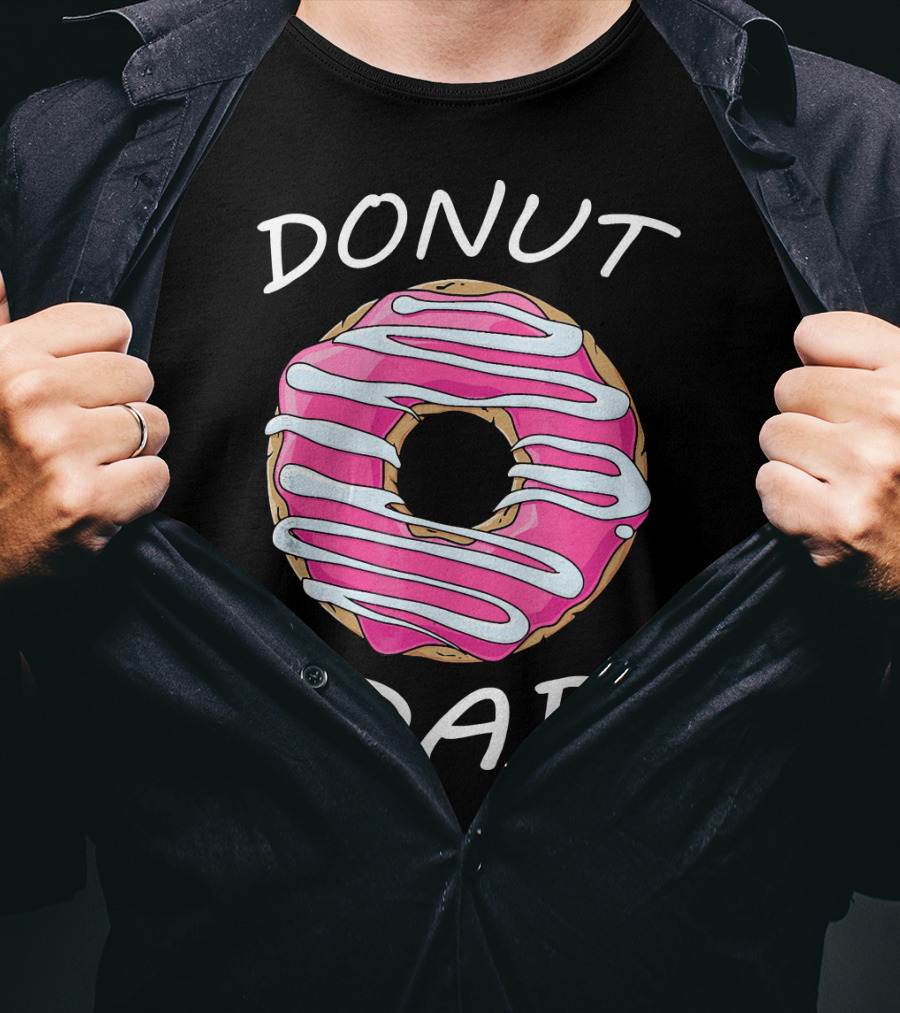 DONUT DAD Pink Frosting Swirl T-Shirt