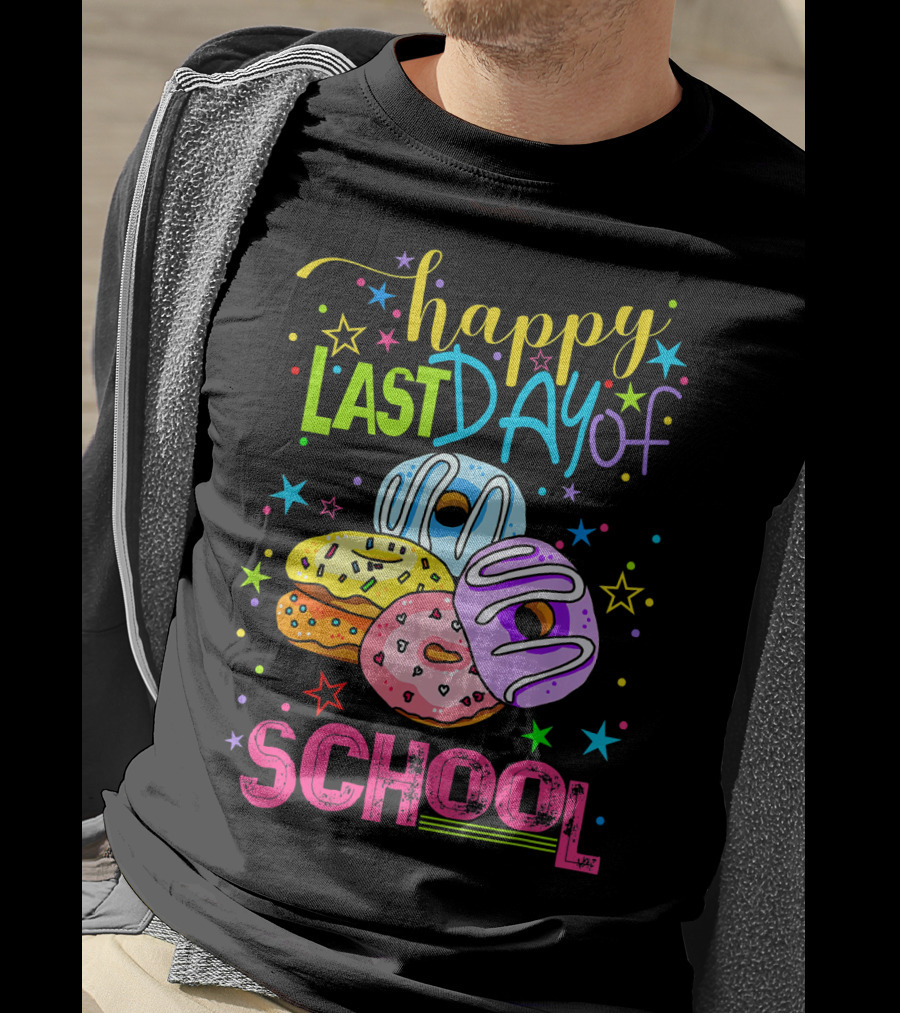 Happy Last Day Of School Donut T-Shirt