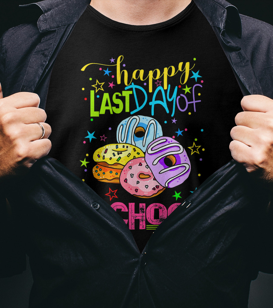Happy Last Day Of School Donut T-Shirt
