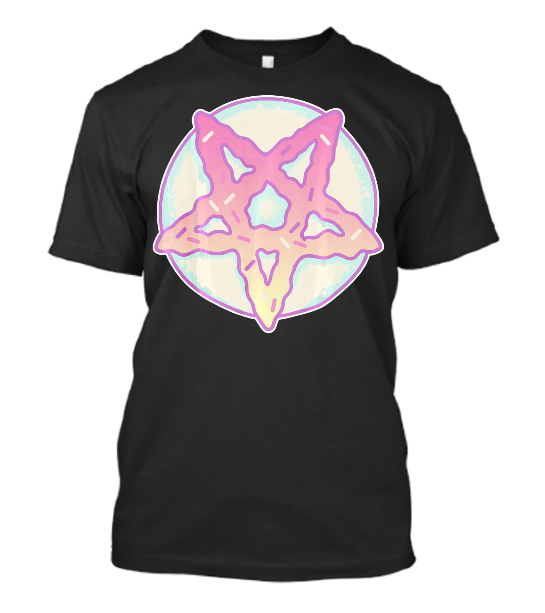 Pastel Goth Vaporwave Pentagram Satan Do Pastel Star T-Shirt