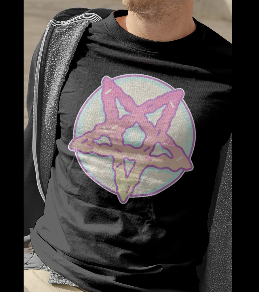 Pastel Goth Vaporwave Pentagram Satan Do Pastel Star T-Shirt
