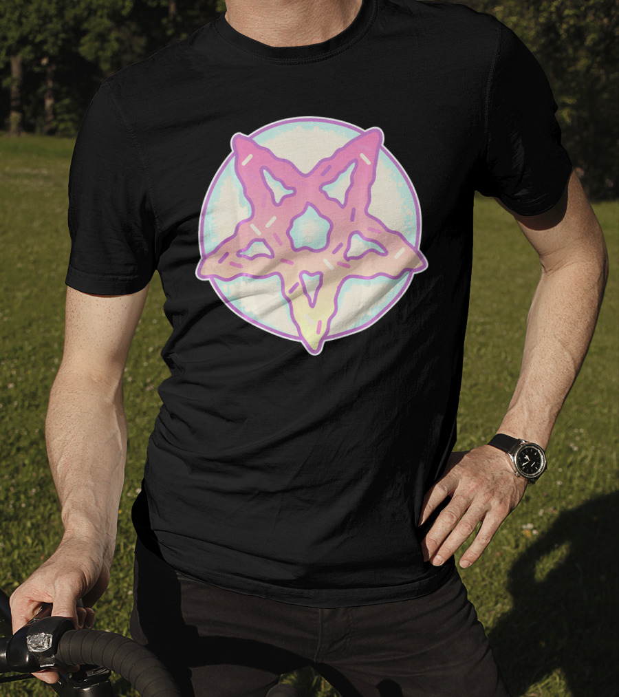 Pastel Goth Vaporwave Pentagram Satan Do Pastel Star T-Shirt