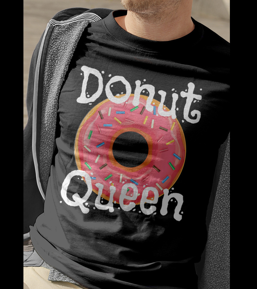 Donut Queen Sprinkled Pink Donut Enthusiast T-Shirt