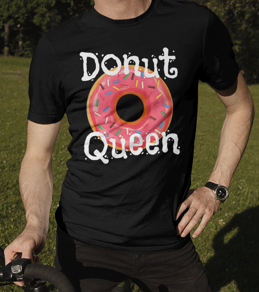 Donut Queen Sprinkled Pink Donut Enthusiast T-Shirt