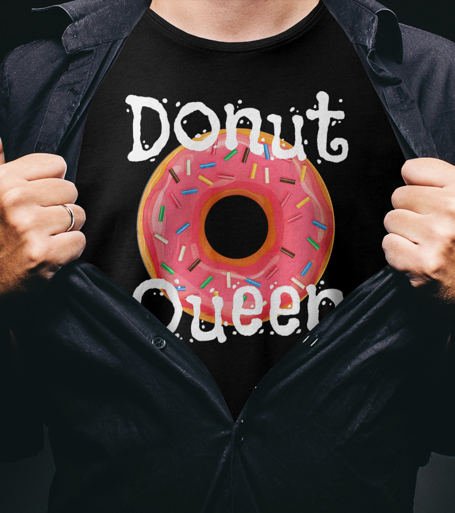 Donut Queen Sprinkled Pink Donut Enthusiast T-Shirt