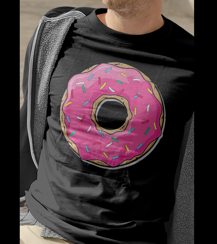 Pink Sprinkle Donut Delight T-Shirt
