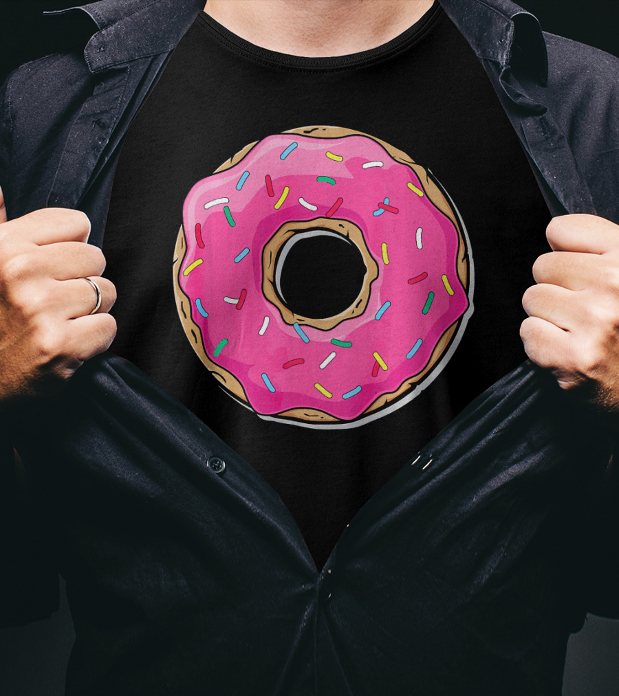 Pink Sprinkle Donut Delight T-Shirt