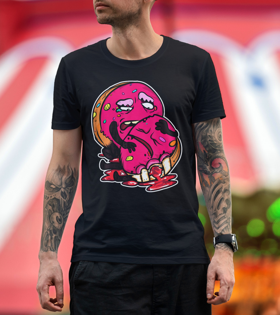 Funny Donut Dark Humor Eating Another Donut T-Shirt
