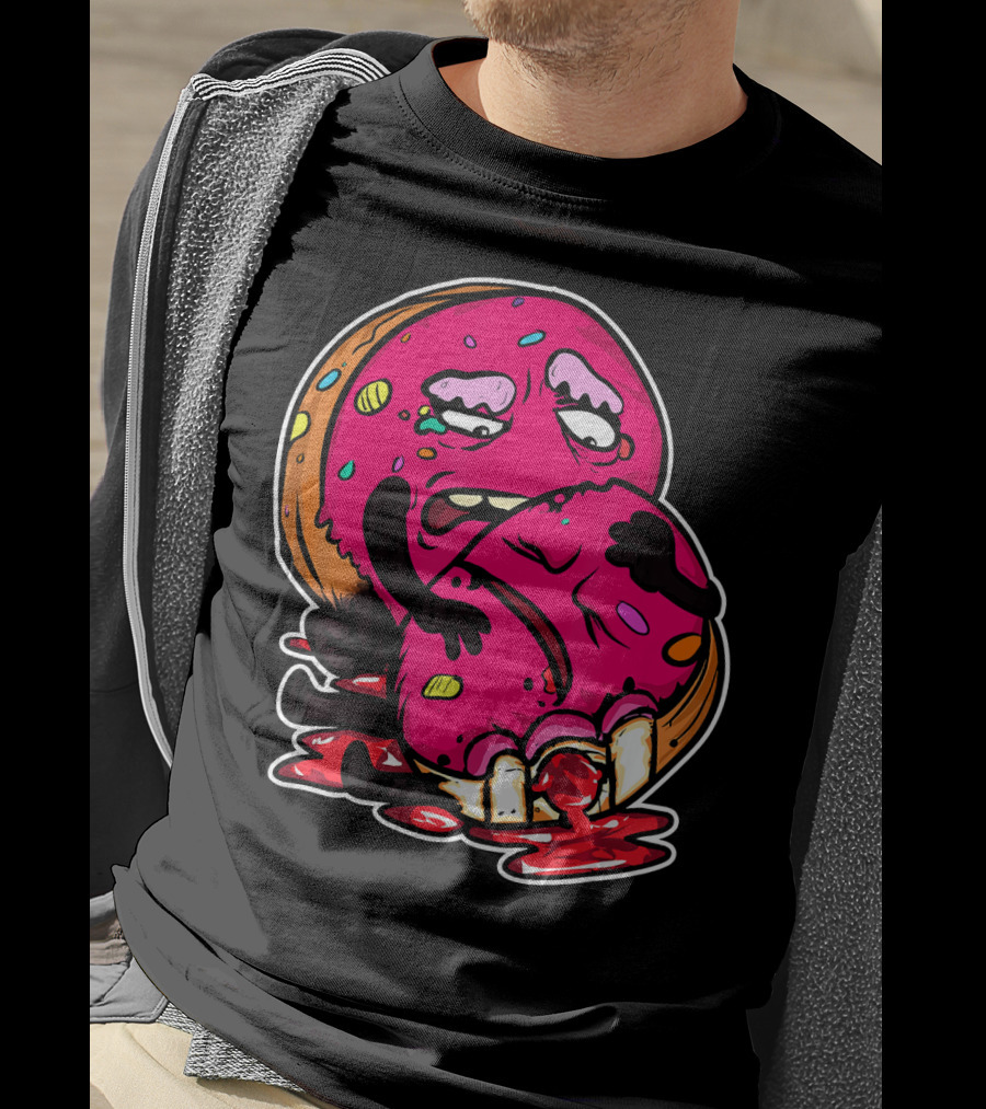 Funny Donut Dark Humor Eating Another Donut T-Shirt