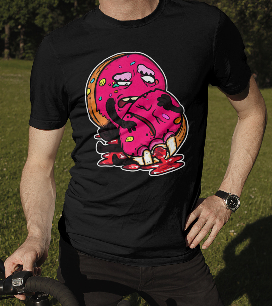 Funny Donut Dark Humor Eating Another Donut T-Shirt