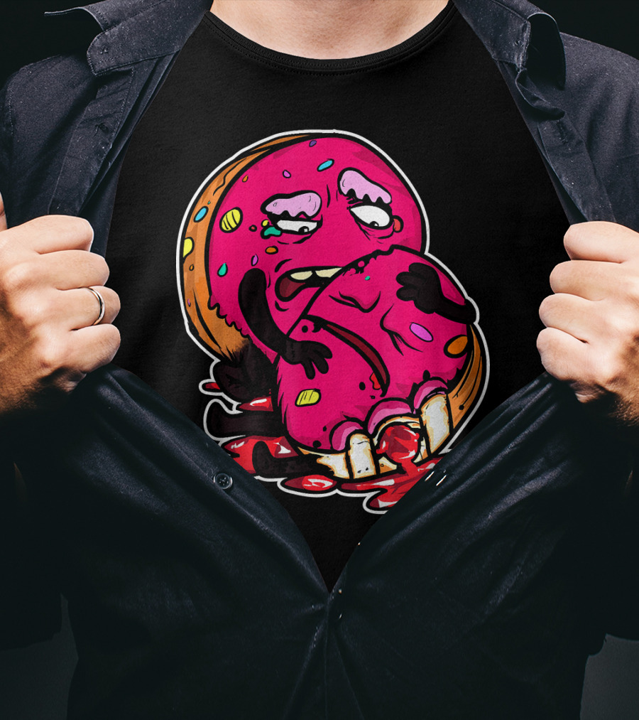 Funny Donut Dark Humor Eating Another Donut T-Shirt