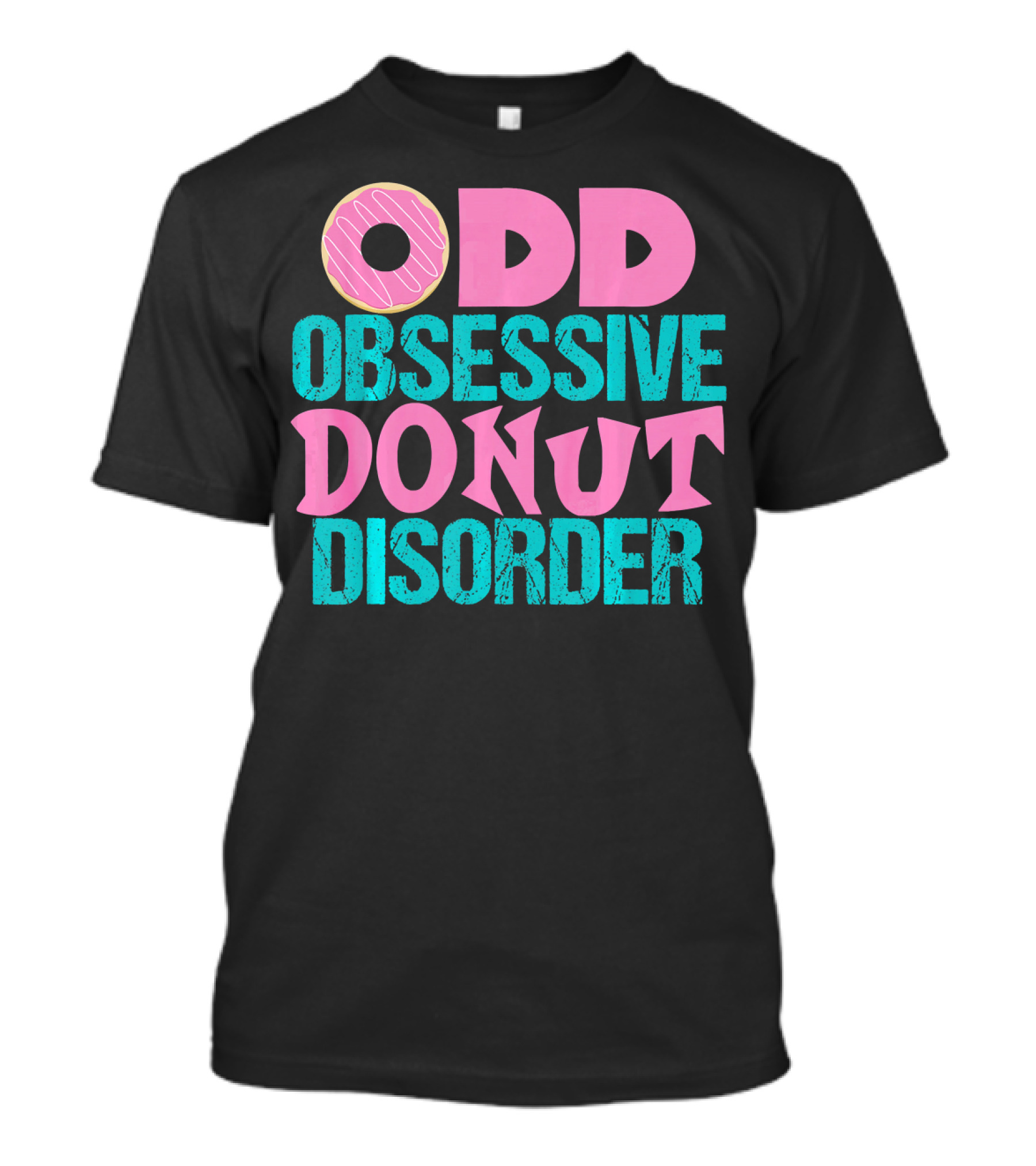 ODD Obsessive Donut Disorder Pink Icing T-Shirt
