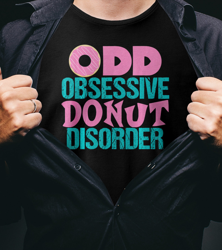 ODD Obsessive Donut Disorder Pink Icing T-Shirt