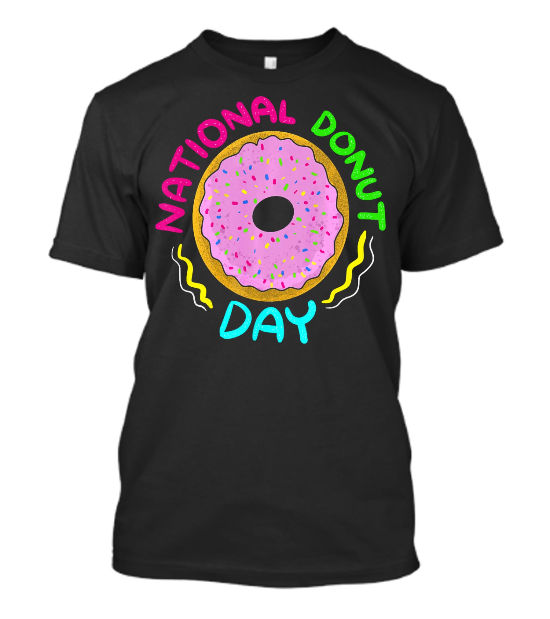 National Donut Day Cool Sweet Tooth Party Celebration With Sprinkles T-Shirt