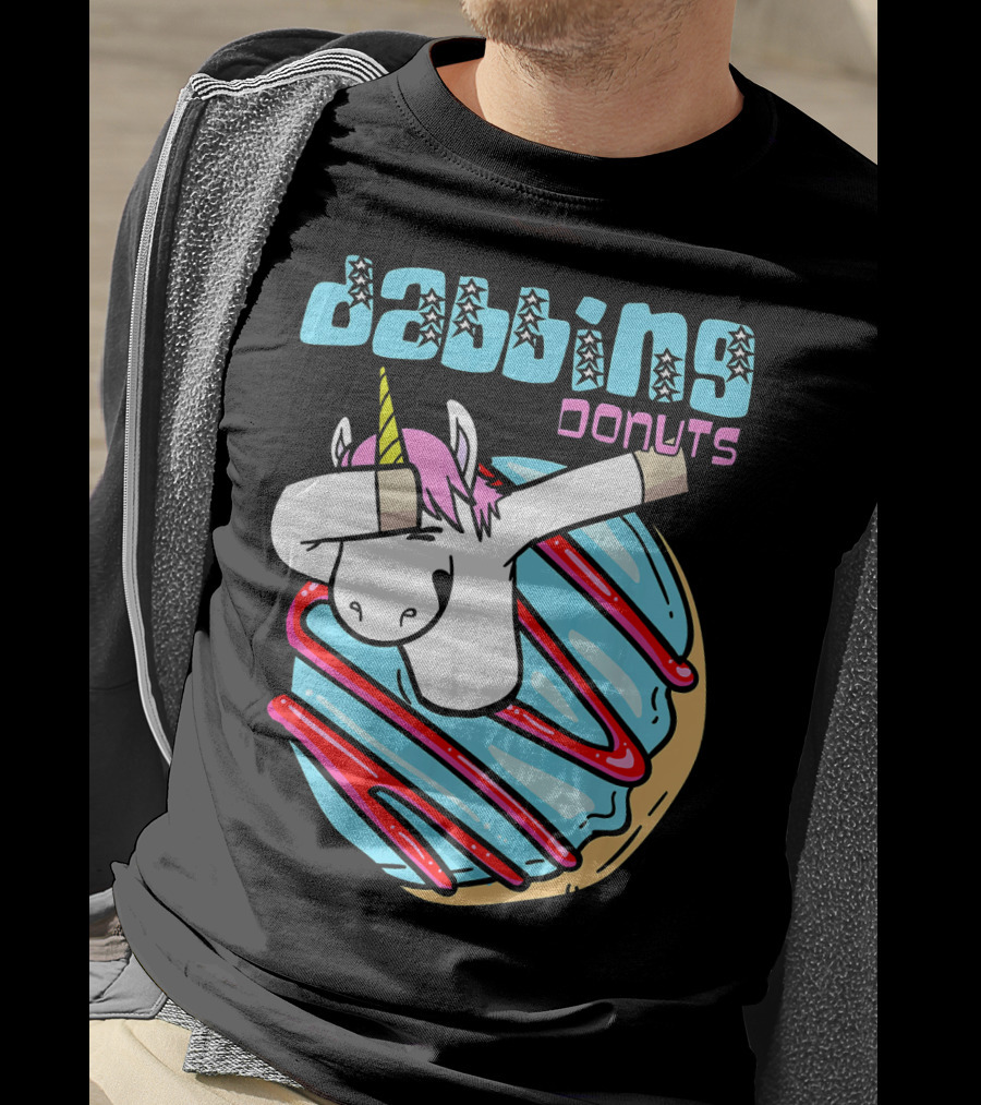 Dabbing Donuts Unicorn T-Shirt