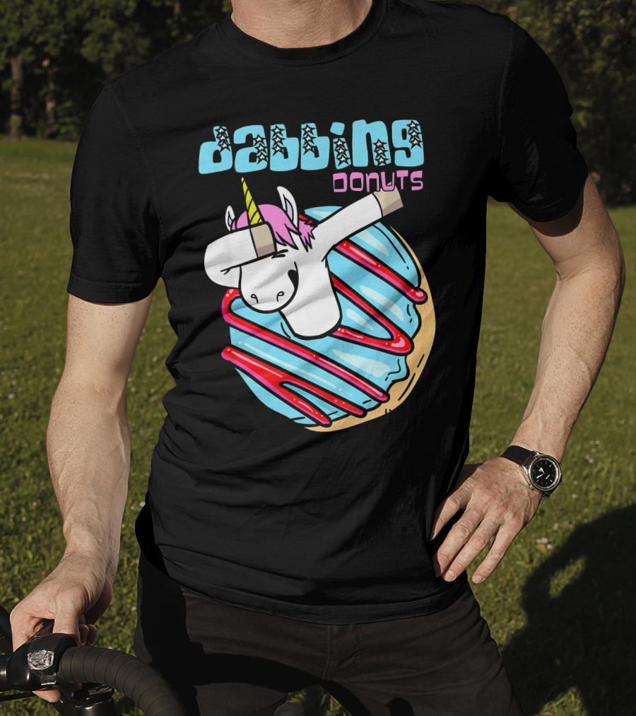 Dabbing Donuts Unicorn T-Shirt