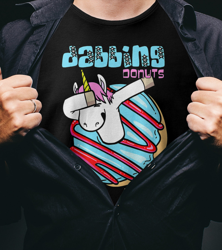 Dabbing Donuts Unicorn T-Shirt
