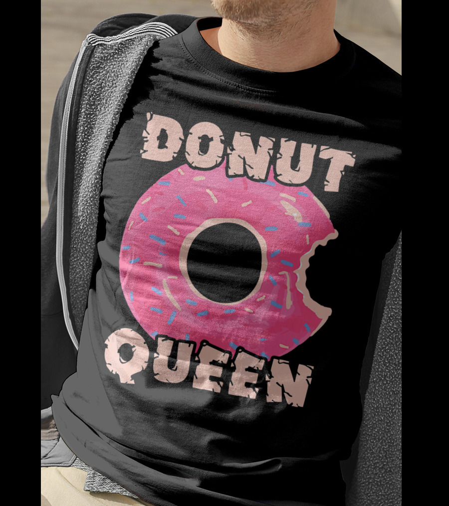 Donut Queen Pink Frosted Sprinkles Bite T-Shirt