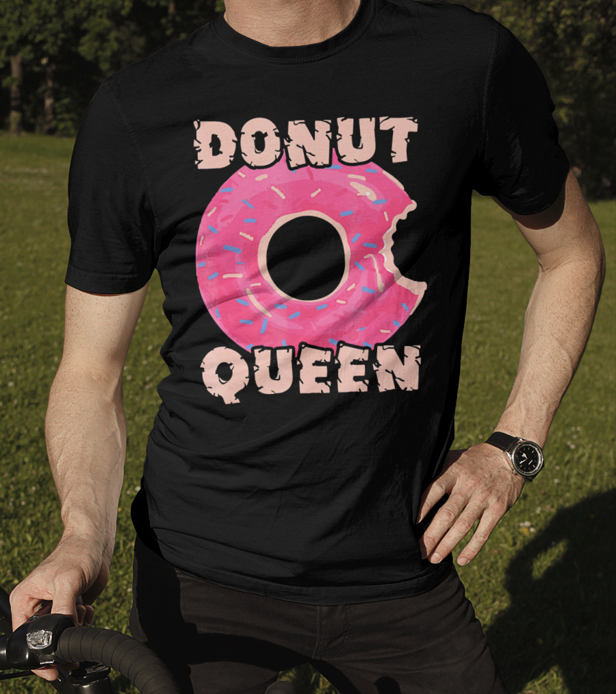 Donut Queen Pink Frosted Sprinkles Bite T-Shirt