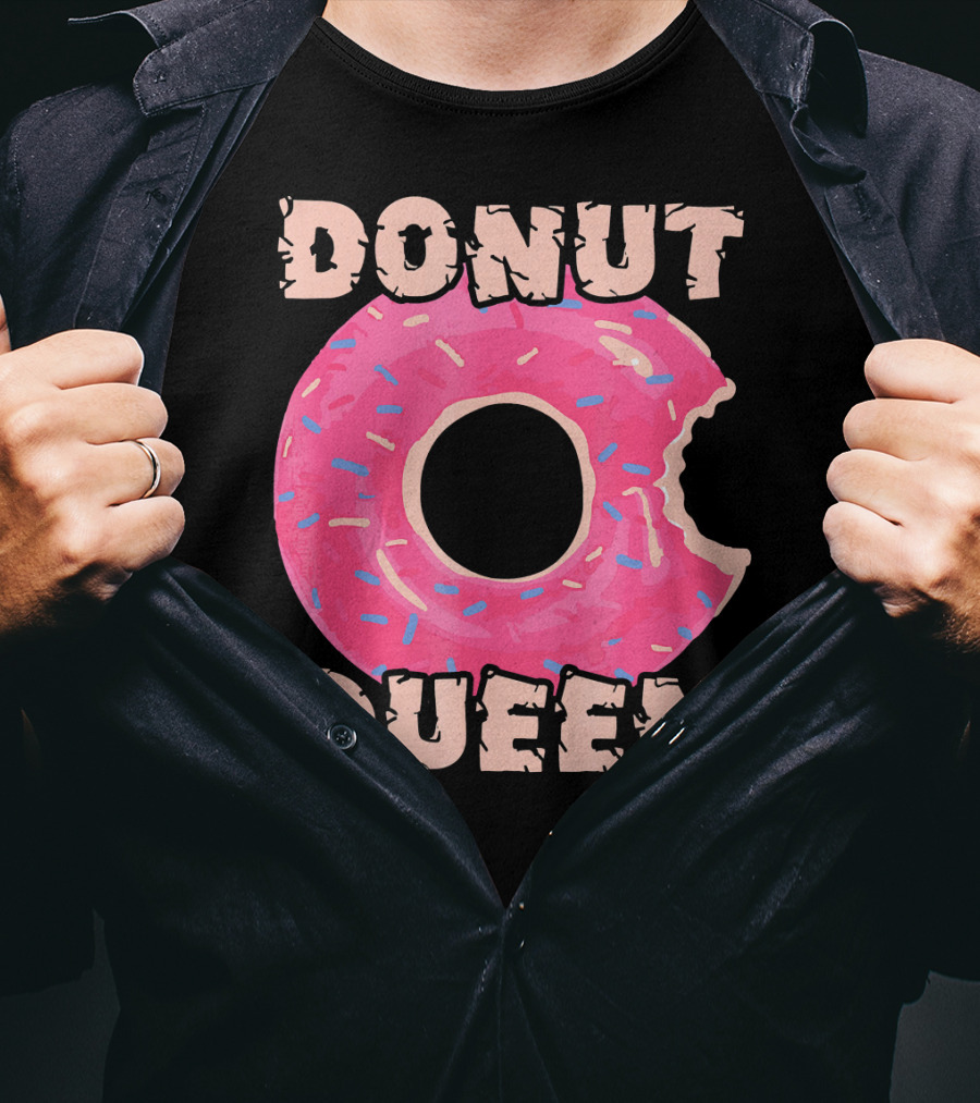 Donut Queen Pink Frosted Sprinkles Bite T-Shirt