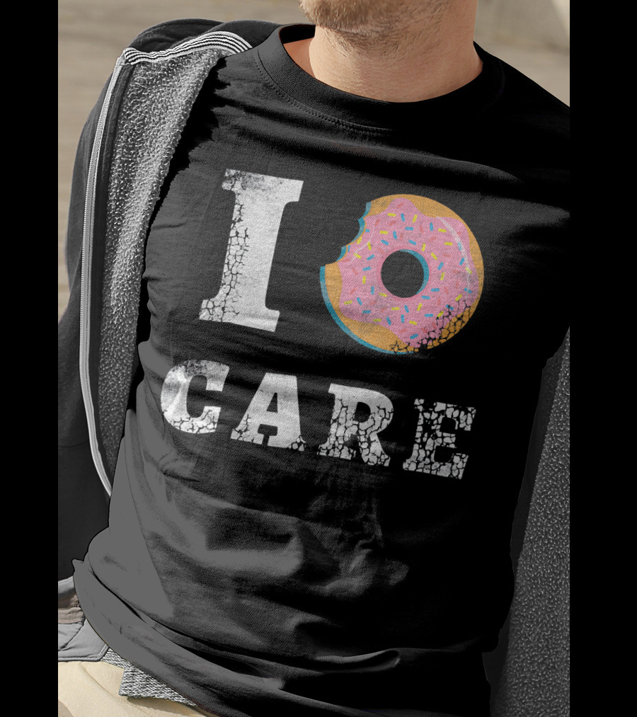 I Donut Care Love Donuts Food Sprinkles Bite T-Shirt