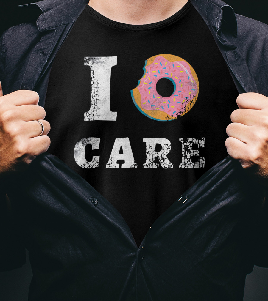 I Donut Care Love Donuts Food Sprinkles Bite T-Shirt