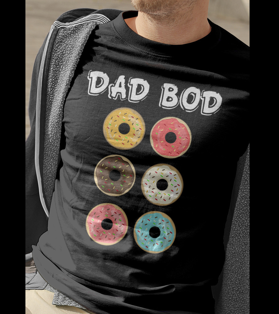 Dad Bod Donuts Father's Day Mens Fat Humor T-Shirt