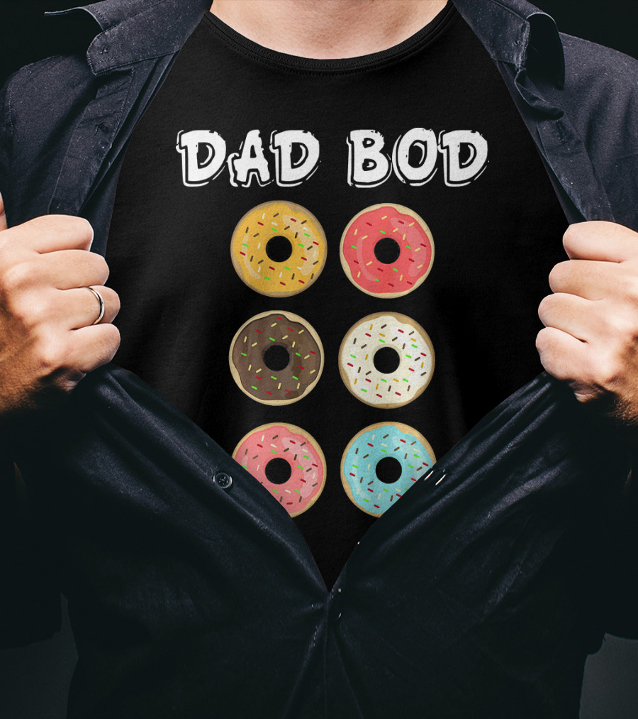 Dad Bod Donuts Father's Day Mens Fat Humor T-Shirt