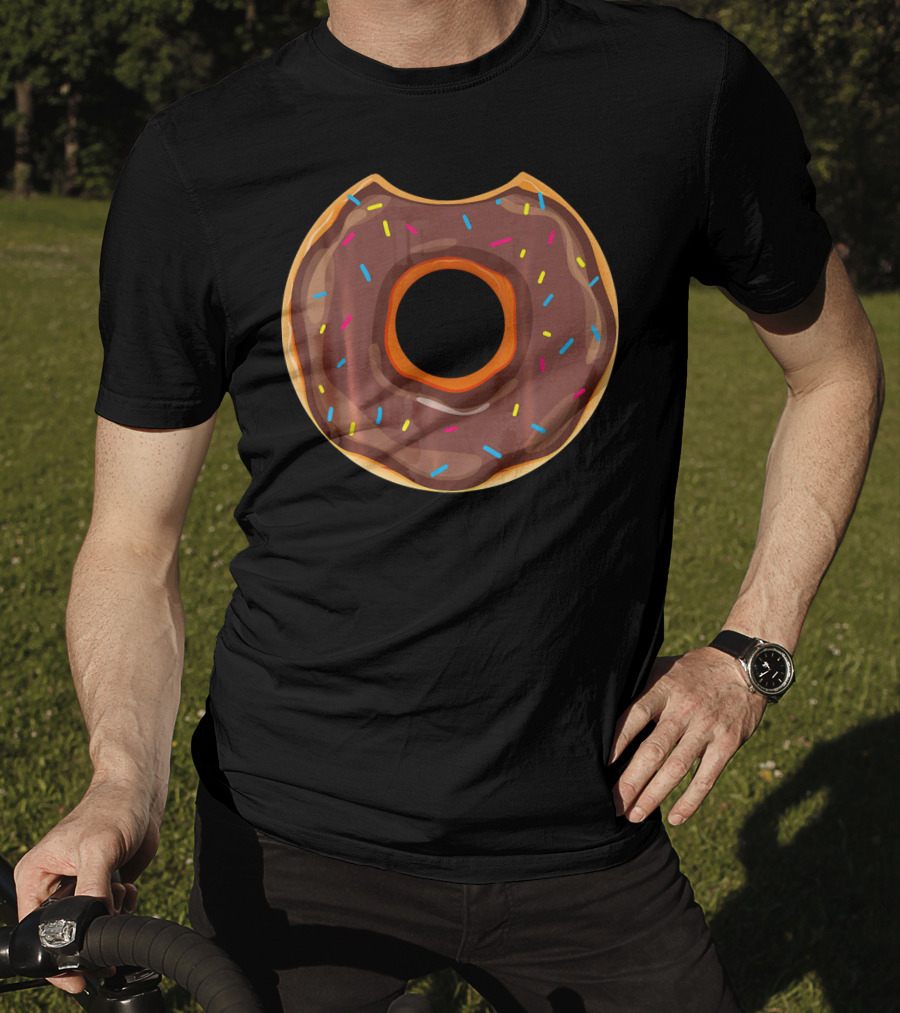 Cool Donut Halloween Chocolate Doughnut With Sprinkles T-Shirt