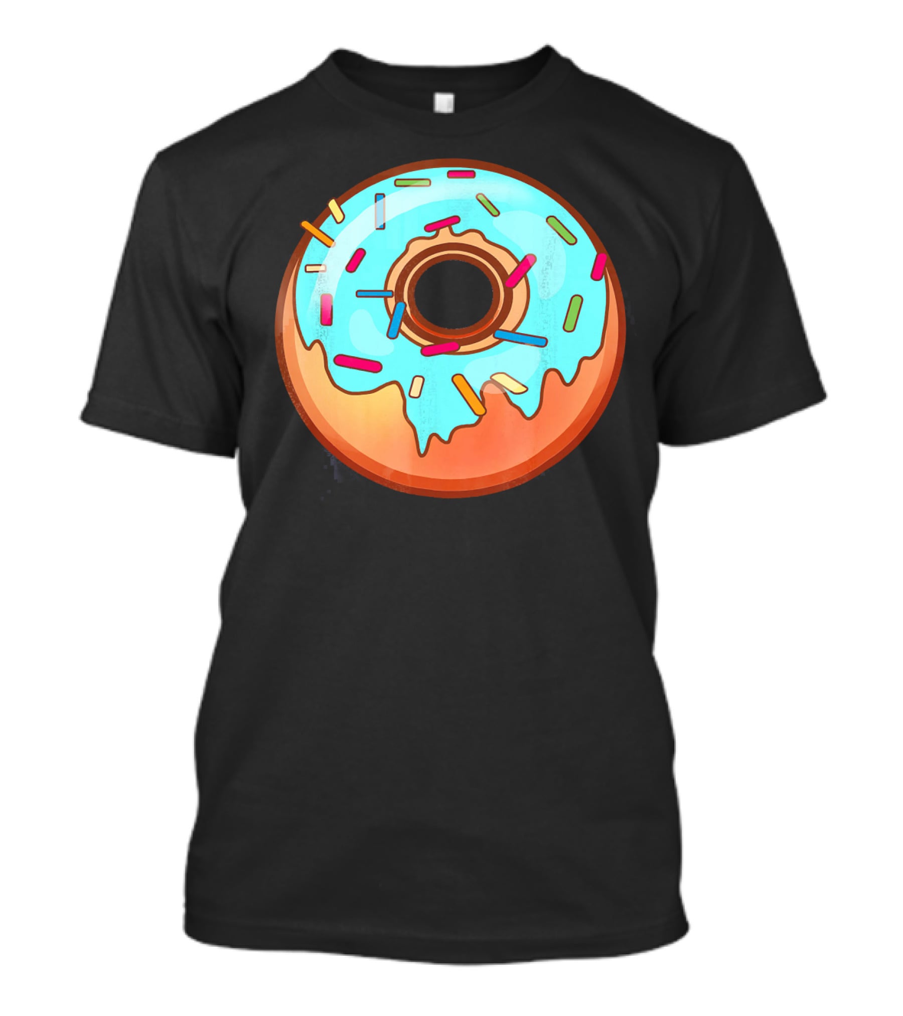Humorous Mega Donut With Colorful Sprinkles T-Shirt