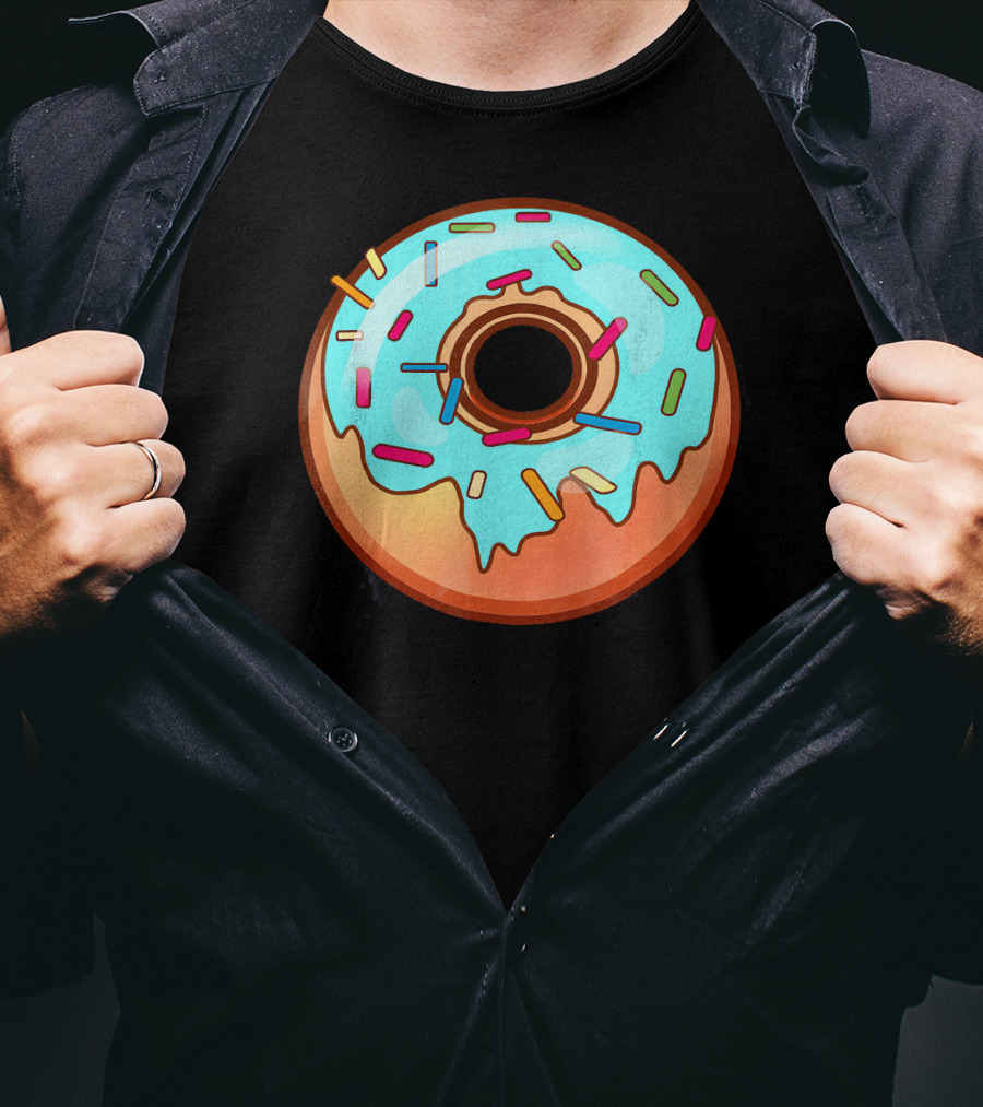 Humorous Mega Donut With Colorful Sprinkles T-Shirt