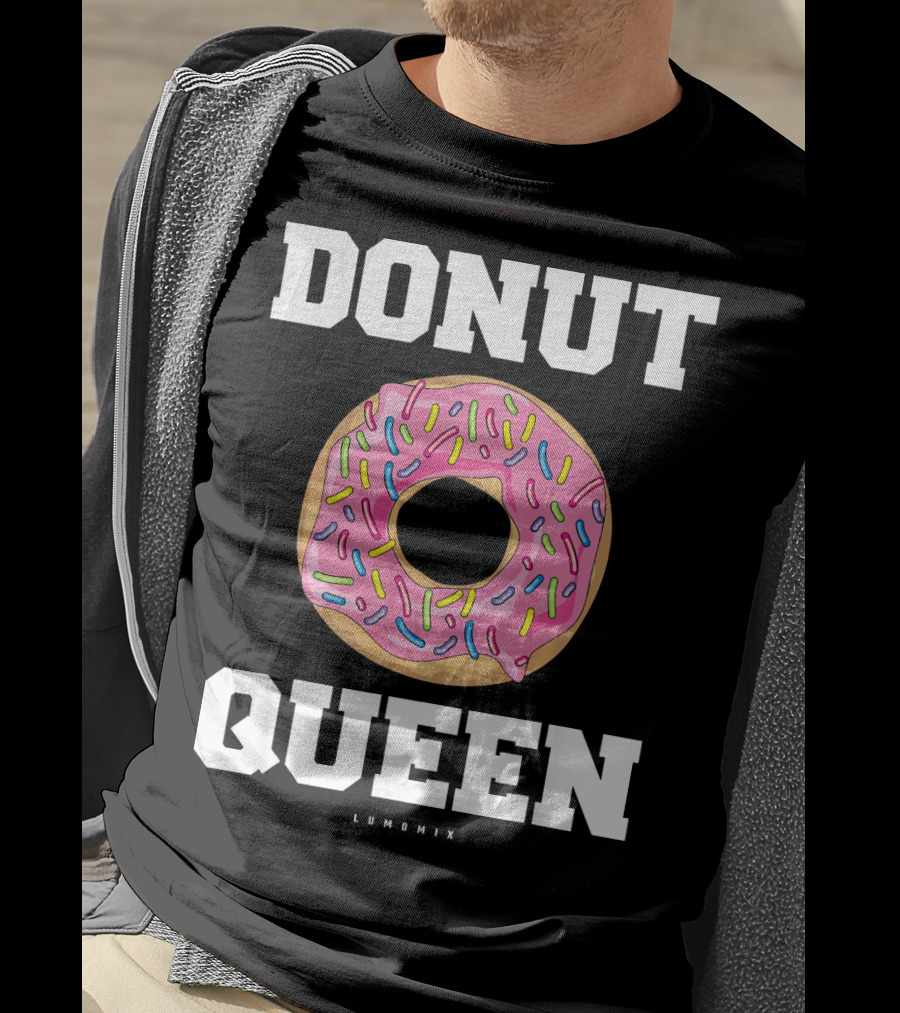 Donut Queen Pink Frosted Sprinkles Lumomix T-Shirt