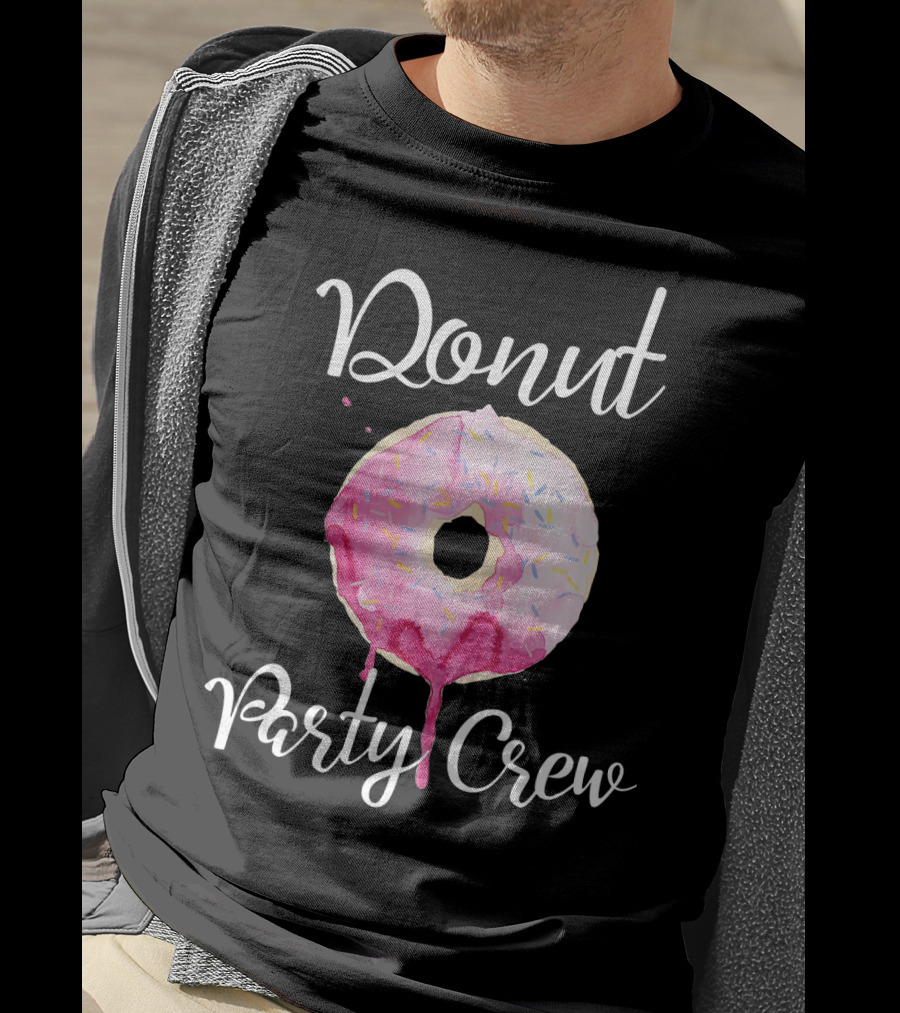Donut Party Crew Donut Birthday T-Shirt