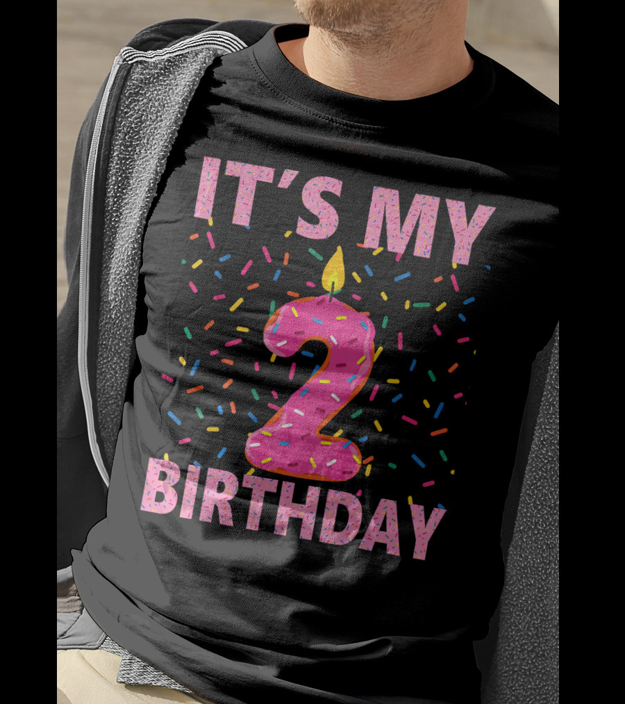 It's My 2 Birthday Kids Sweet Donut T-Shirt