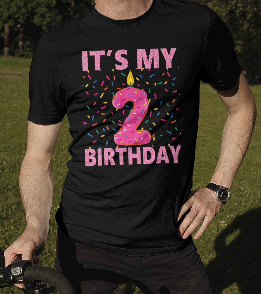 It's My 2 Birthday Kids Sweet Donut T-Shirt
