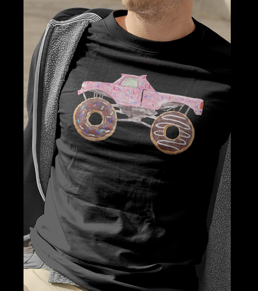 Yummy 4WD Monster Truck Donut Wheels T-Shirt