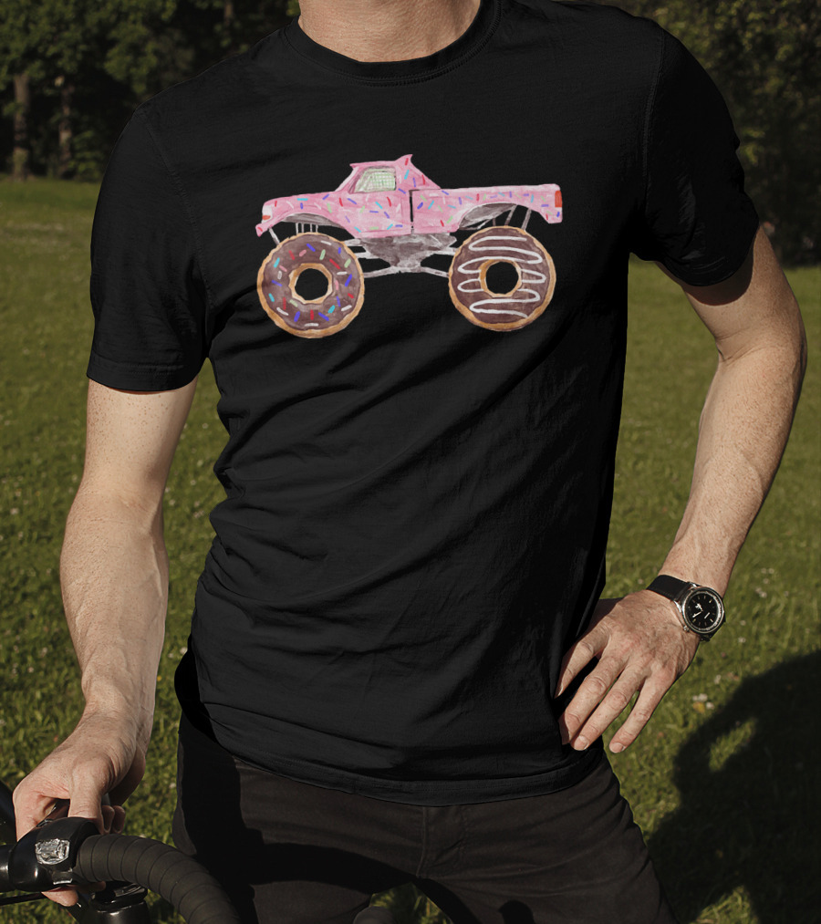 Yummy 4WD Monster Truck Donut Wheels T-Shirt