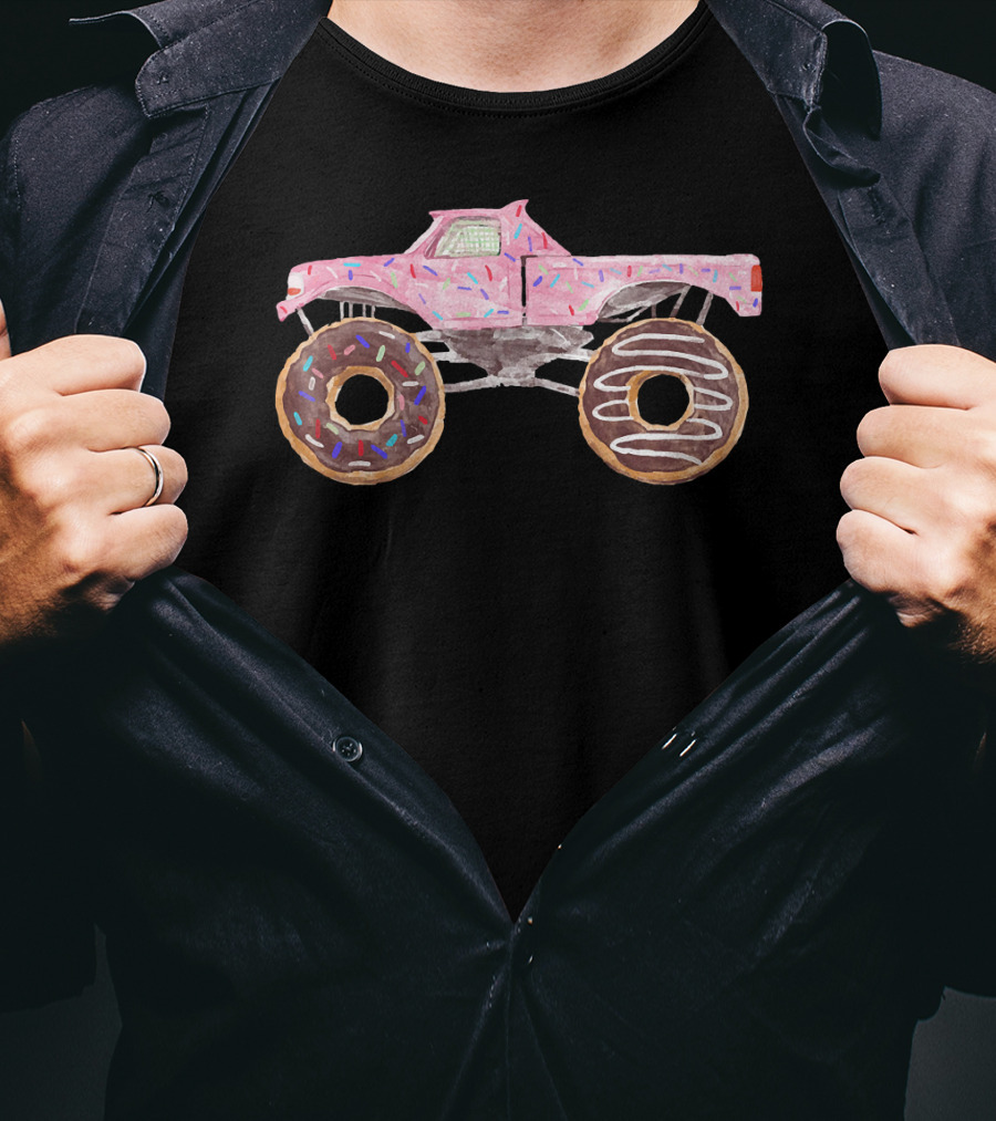 Yummy 4WD Monster Truck Donut Wheels T-Shirt