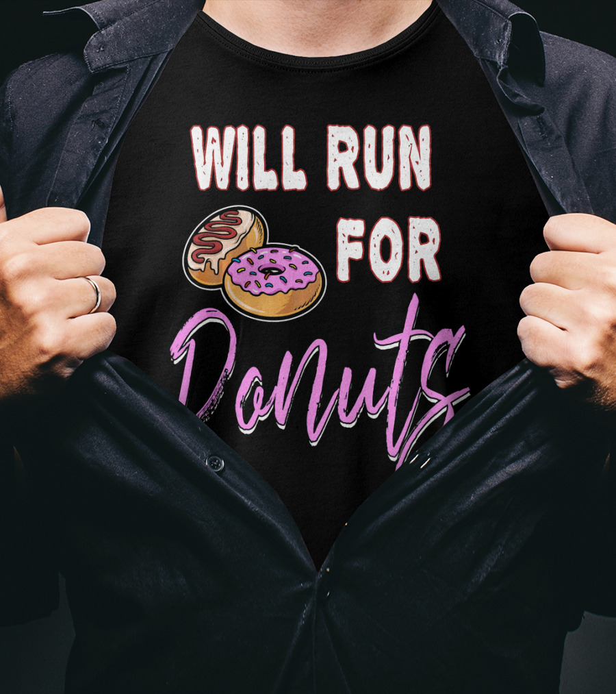 Will Run For Donuts Donut Lover's Delight T-Shirt