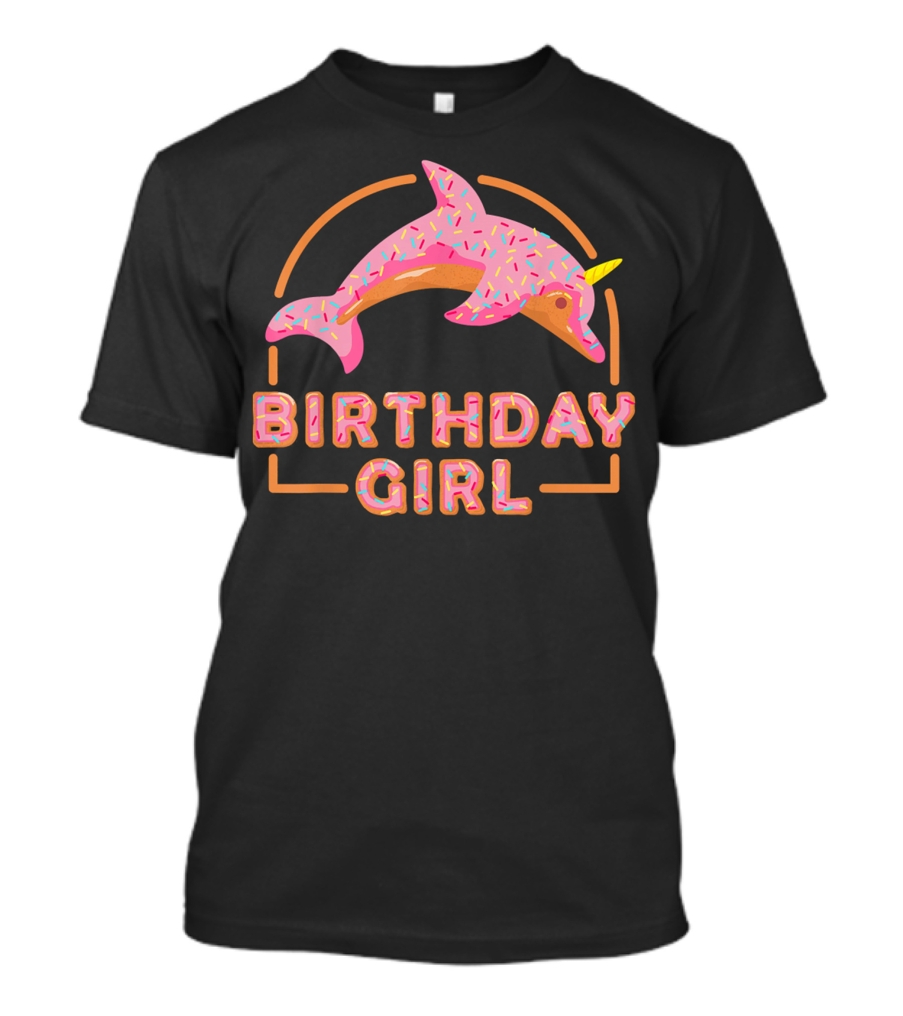 Birthday Girl Sweet Dolphicorn Donut Bday T-Shirt