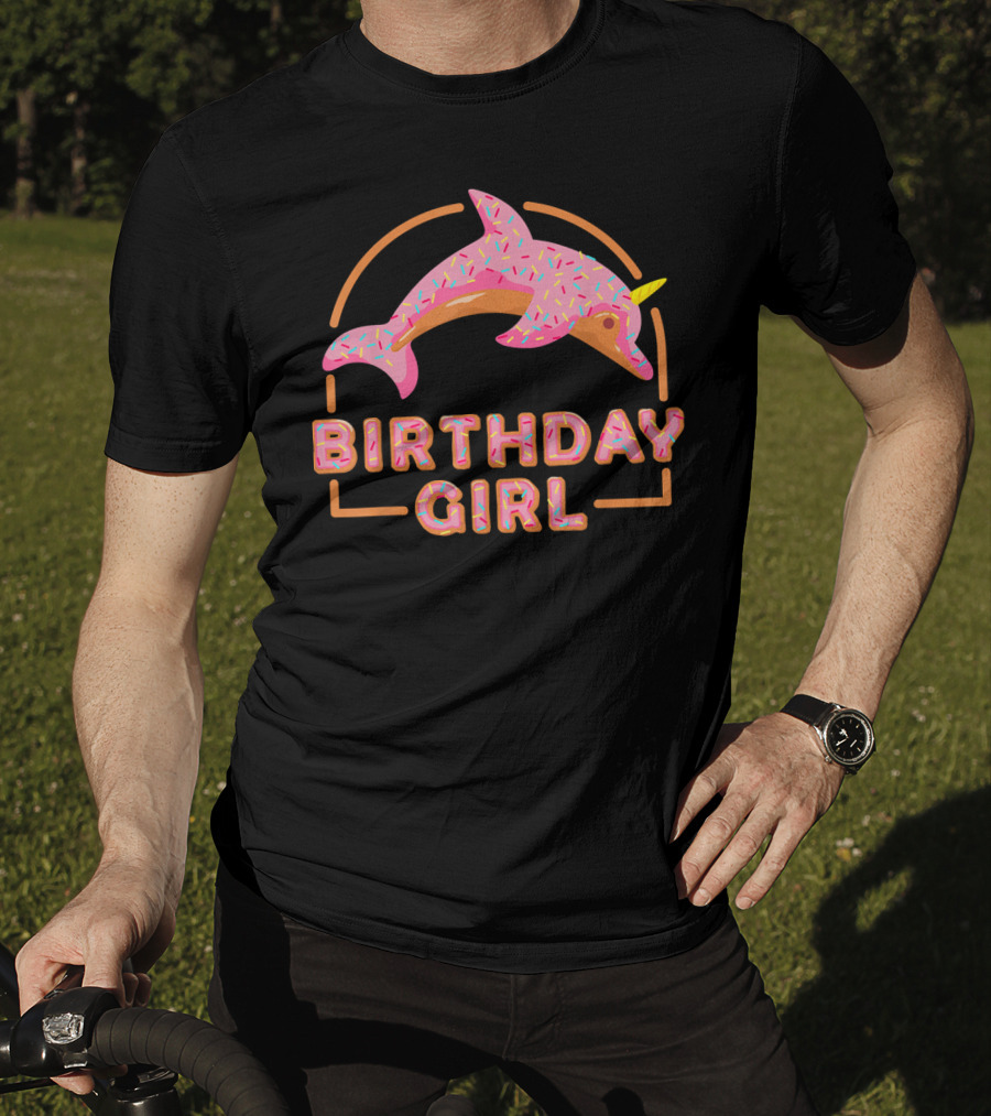 Birthday Girl Sweet Dolphicorn Donut Bday T-Shirt