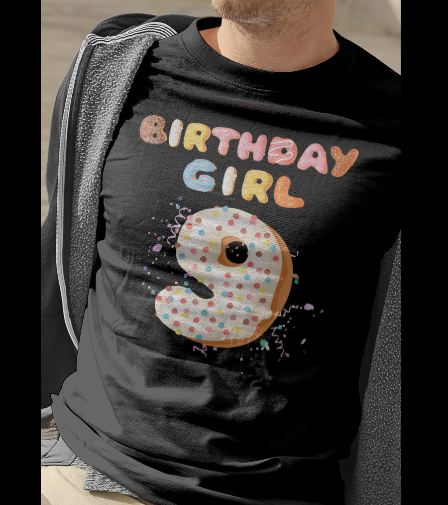 Birthday Girl Donut 9 T-Shirt