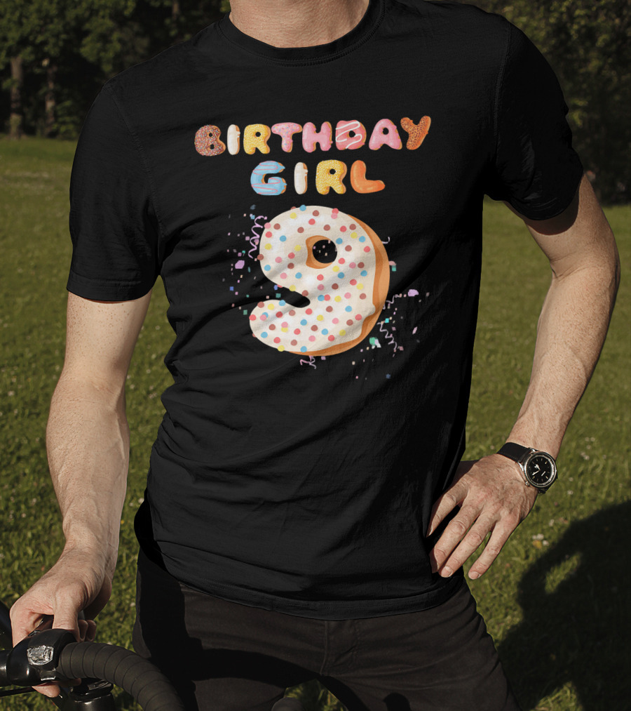 Birthday Girl Donut 9 T-Shirt