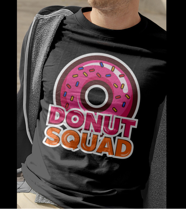Cool Donut Squad Funny Doughnut Group With Sprinkles T-Shirt
