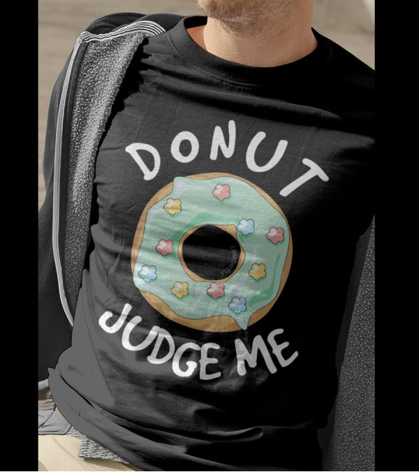 Donut Judge Me Mint Frosted With Sprinkles T-Shirt