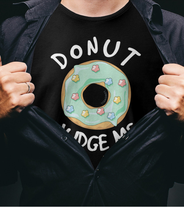 Donut Judge Me Mint Frosted With Sprinkles T-Shirt