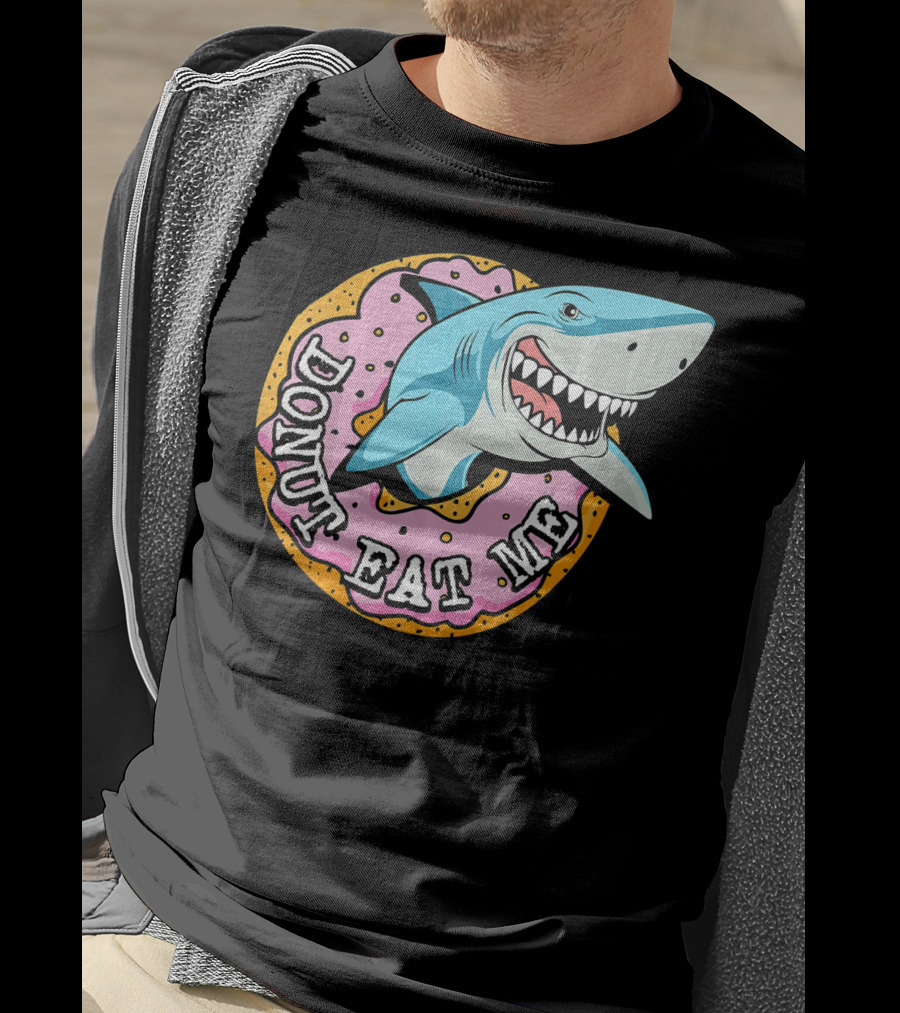 Donut Eat Me Shark Ocean Me T-Shirt