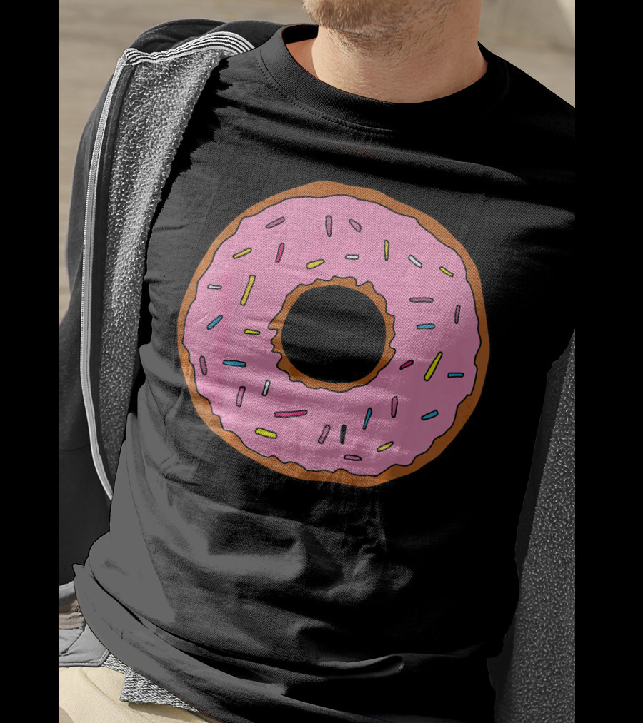 Pink Sprinkled Donuts Delicious Sweets Foodie T-Shirt