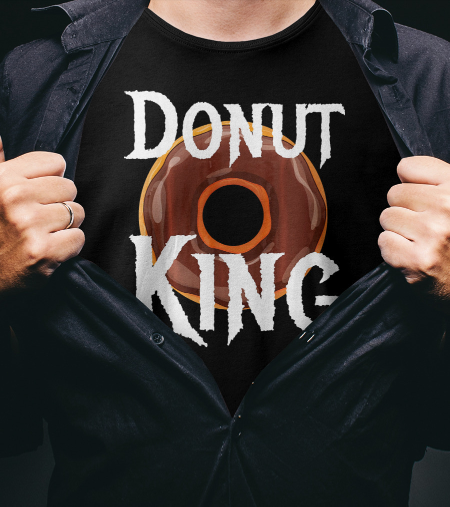 Donut King Food Lover Chocolate Glazed Enthusiast T-Shirt